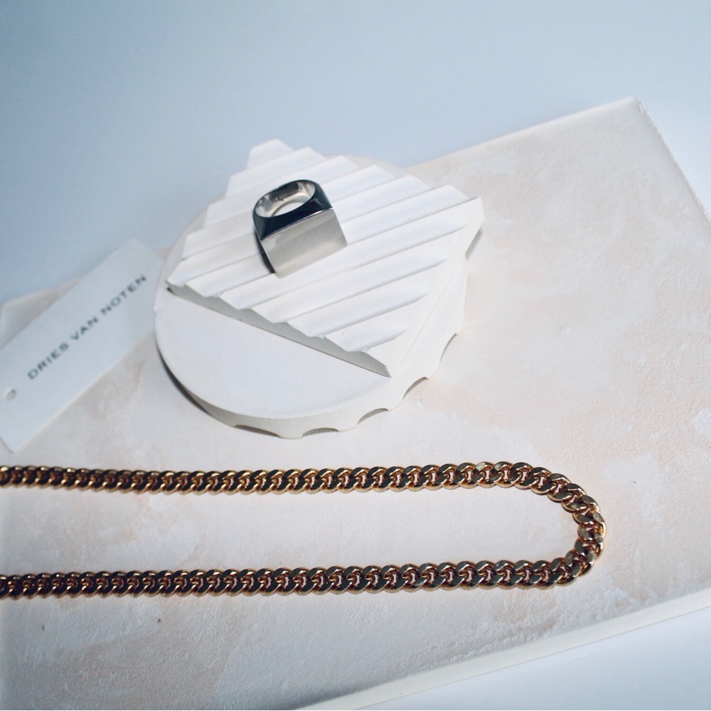 DRIES VAN NOTEN Silver Signet Ring